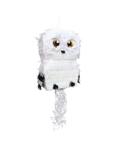 White and black owl